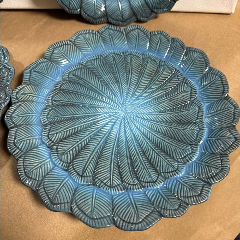 9” Feather Stoneware Salad Plates by JOHN DERIAN